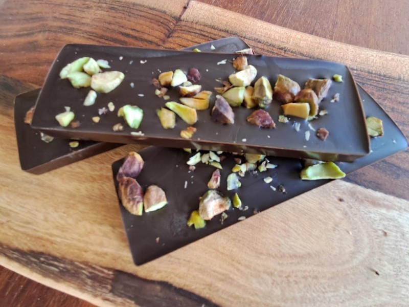 Chokolade med Pistaciekerner